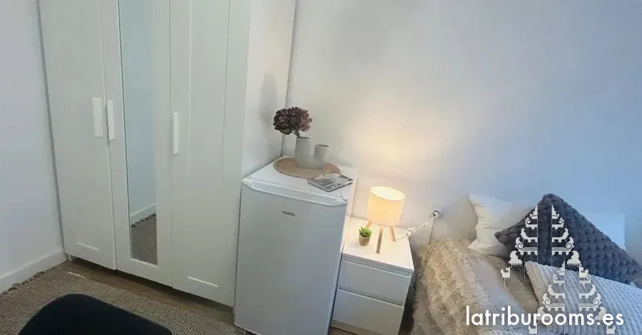 Individual con nevera y Smart TV, piso luminoso